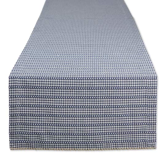 DII® 72" French Blue Farmhouse Gingham Table Runner | 14" x 72" | Michaels®